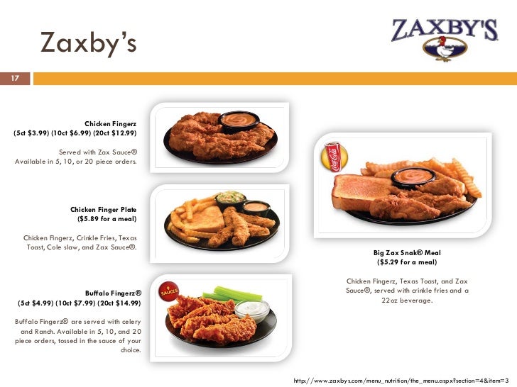 Zaxbys Big Zax Snak Nutrition Facts Nutrition Pics