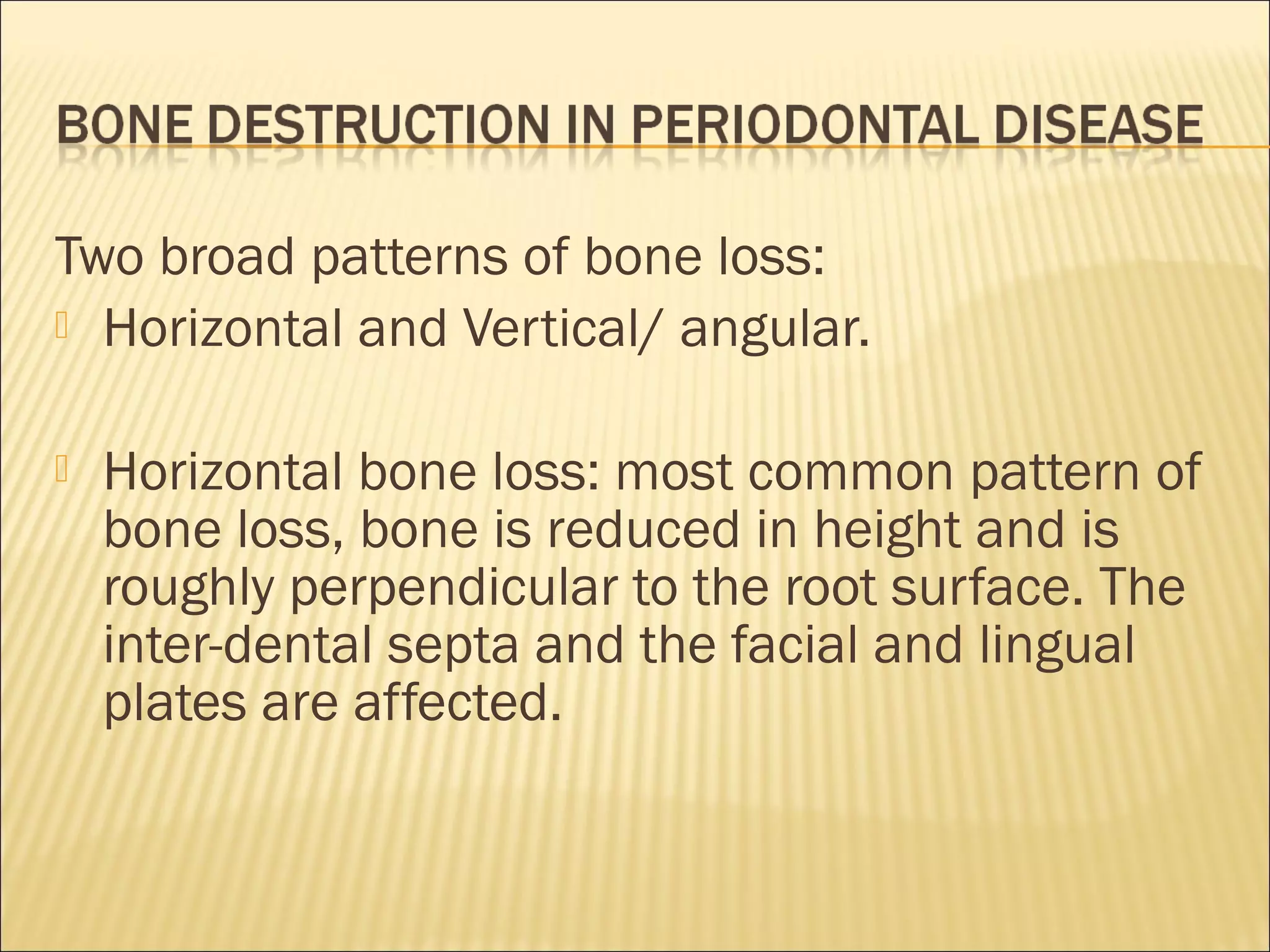 Bone loss and patterns of bone destruction- Dr Harshavardhan Patwal | PPT