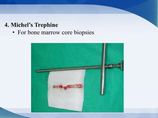 Bone marrow aspiration in animals the various instruments used and its ...