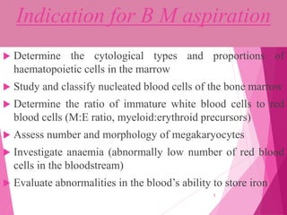 Bone marrow aspiration & trephine biopsy | PPTX