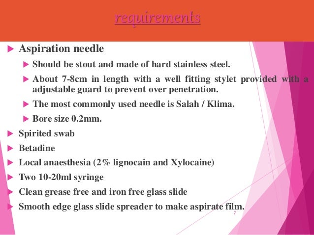 Bone Marrow Aspiration Trephine Biopsy