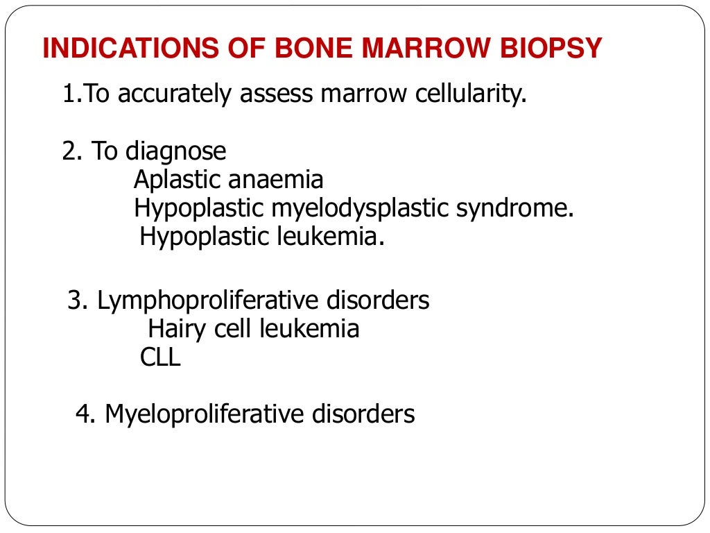 Bone marrow biopsy