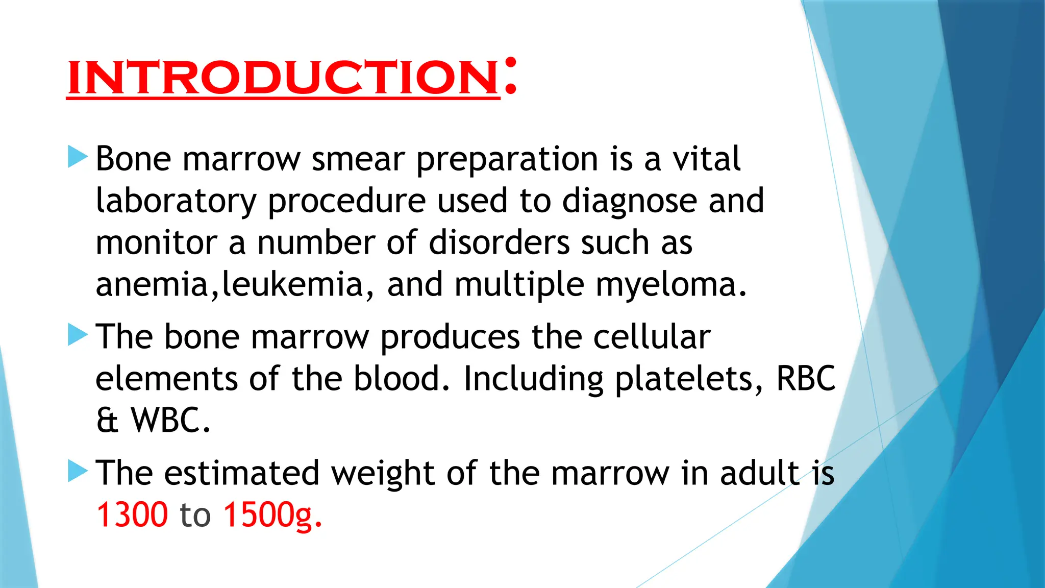 Bone Marrow Smear Preparation Pptx
