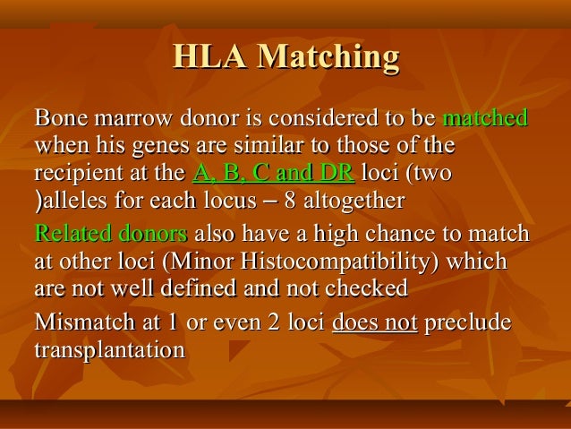 Bone marrow transplantation