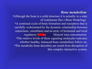 Comprehensive Overview of Bone Metabolism and Metabolic Bone Disorders ...