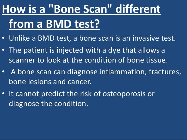 What is the procedure for a bone-density test?