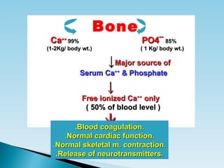 Bone mineral homeostasis | PPT