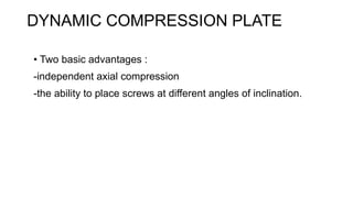 BONE PLATES ORTHOPEDIC SEMINAR AIIMS JODHPUR | PPTX