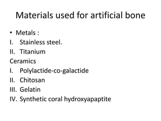 Bones and cartilages tissue engineering | PPTX