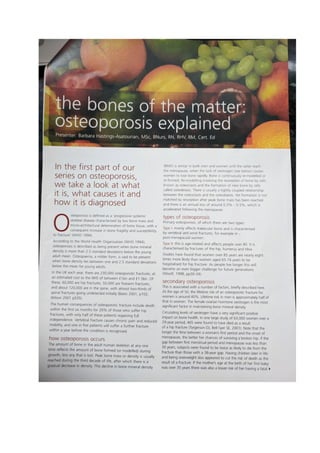 The Bones of the Matter: Osteoporosis explained