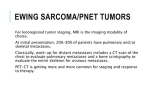 Pnet Sarcoma Bone tumors part 2 | PPTX