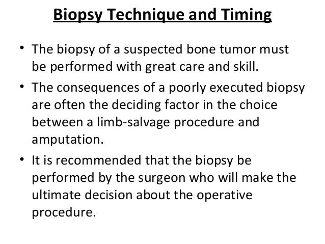What is a bone lesion biopsy?
