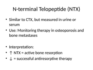 Ntx Modifier Presentation of Bone turnover markers ppt | PPTX