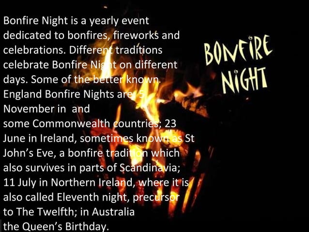 Bonfire night info | PPT