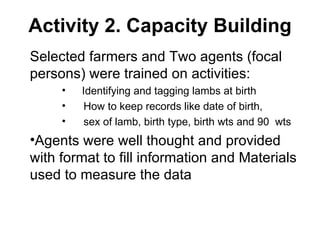 Designing community-based breeding strategies for indigenous sheep breeds of smallholders in Ethiopia:  The case of Bonga breeds