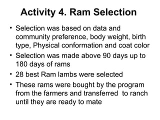 Designing community-based breeding strategies for indigenous sheep breeds of smallholders in Ethiopia:  The case of Bonga breeds