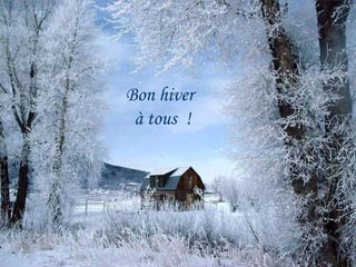 Bon hiver à tous  ! 