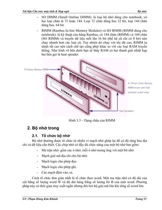 Chi tiết bài học Bộ nhớ ảo Virtual Memory