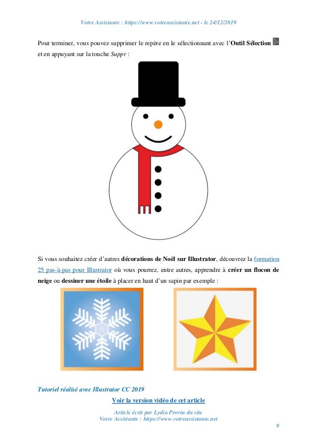 Créer un bonhomme de neige avec Illustrator