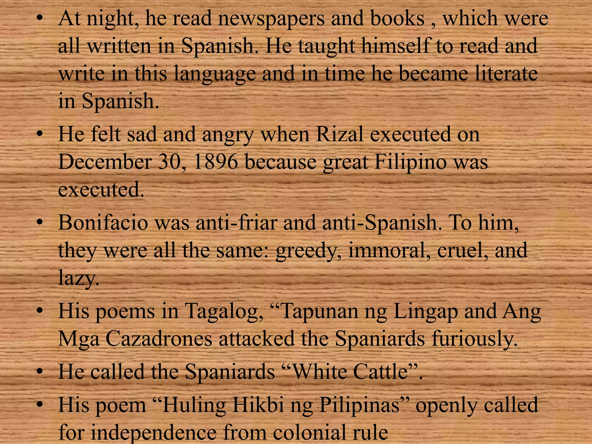 Bonifacio and the katipunan | PPTX