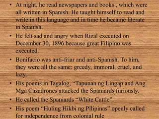 Bonifacio and the katipunan | PPTX