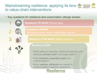 WBCSD CSA Workshop - Climate Resilience In Agricultural Systems: How Do ...
