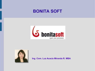 BONITA SOFT

Ing. Com. Luz Acacia Miranda R. MBA

 