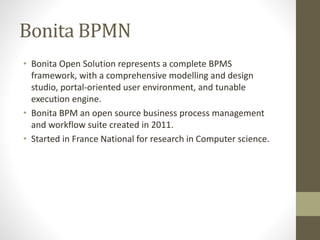 Bonitasoft BPMN Presentation | PPTX