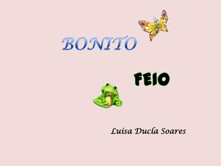 BONITO  FEIO Luísa Ducla Soares 