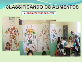 1- SAUDÁVEIS E NÃO SAUDÁVEIS
 