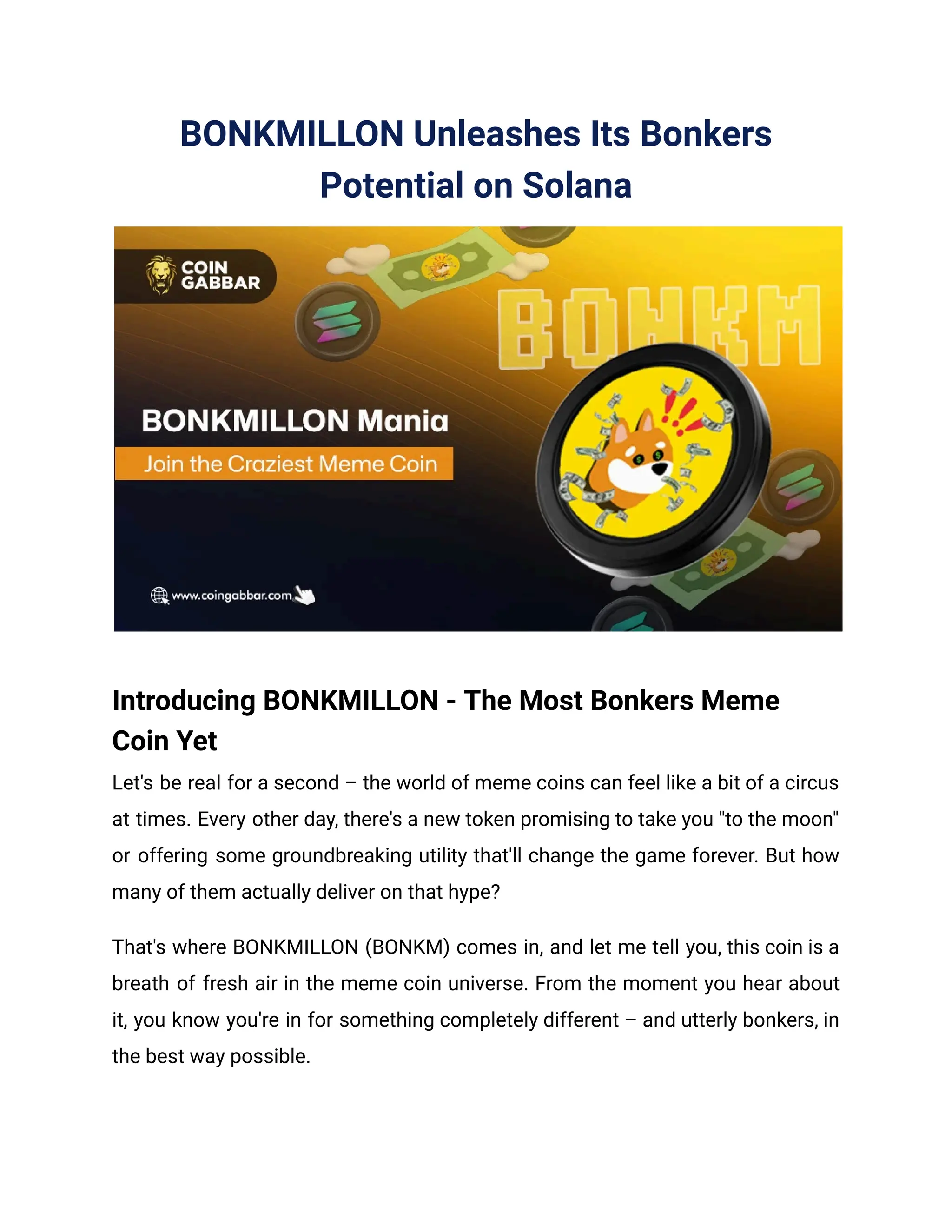 BONKMILLON Unleashes Its Bonkers Potential on Solana.pdf