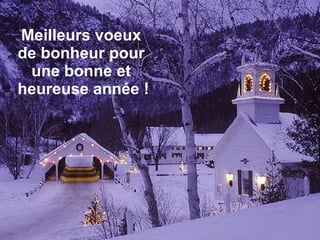 Meilleurs voeux  de bonheur pour  une bonne et  heureuse année ! 