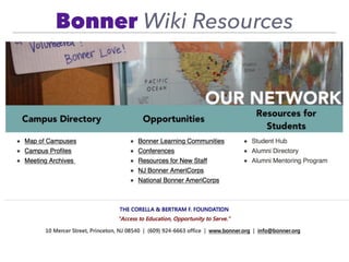 Bonner Wiki Resources
 
