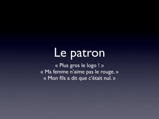 Bonnes Pratiques Projet Web - Paris Web 2008