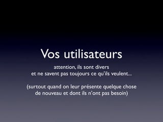 Bonnes Pratiques Projet Web - Paris Web 2008