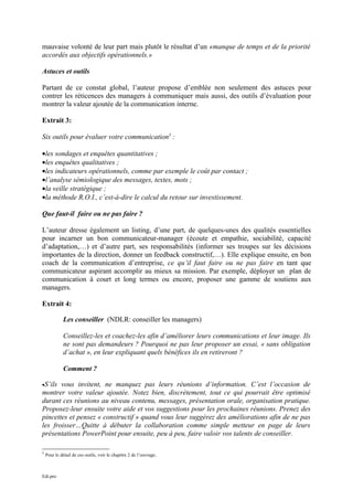 Extrait du livre : "Bonnes pratiques de communication" de Laurence ...