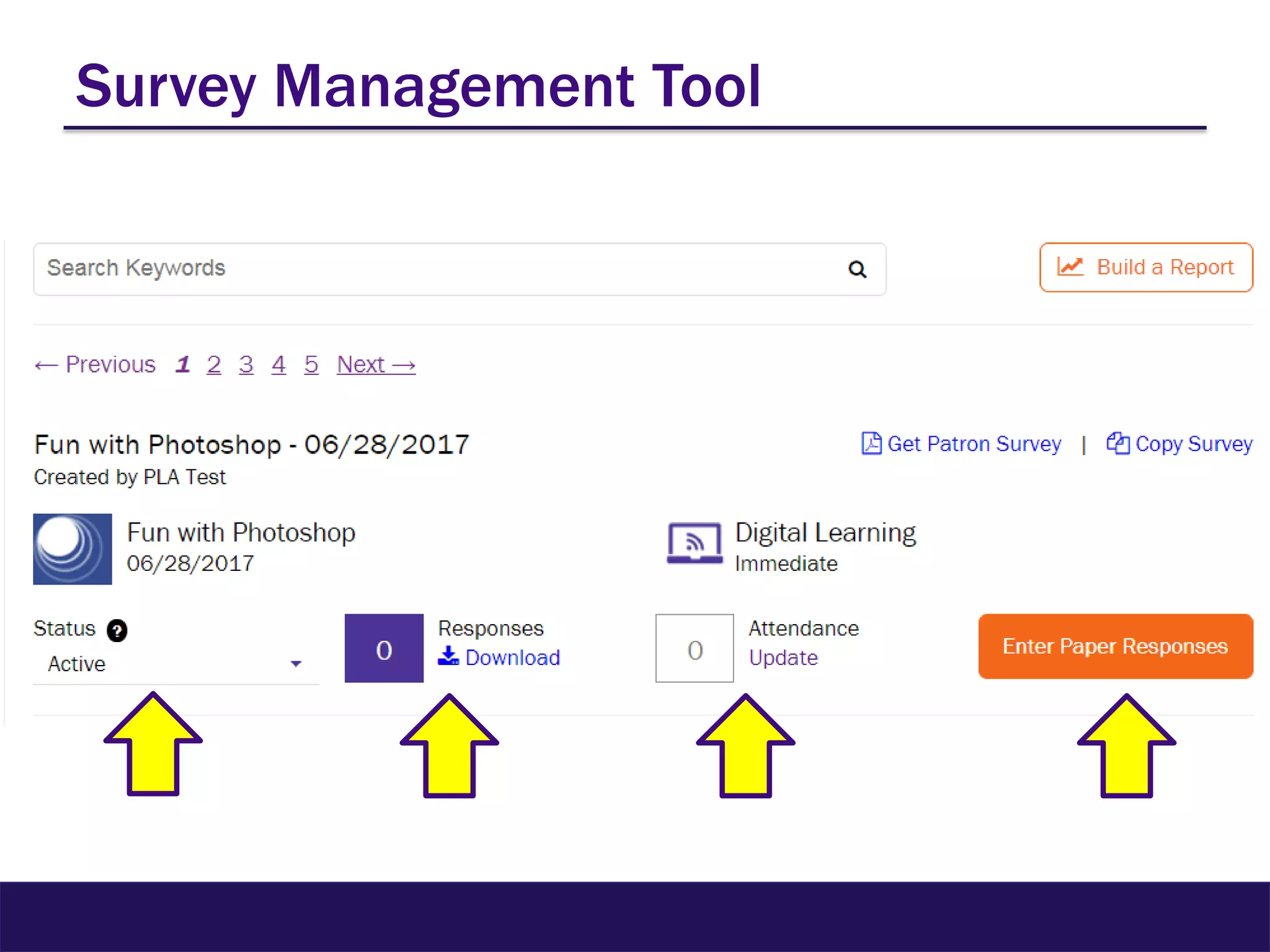 Survey Management Tool
 