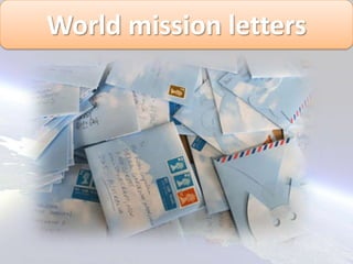 World missionletters<br />