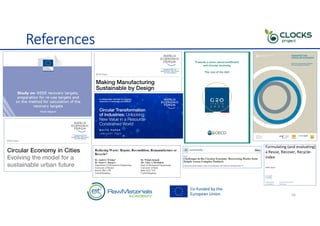Introduction to Recycle in circular economy | PDF