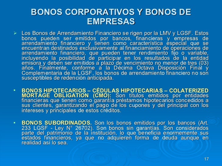 ejemplo de financiamiento por bonos