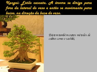 Existem também outros métodos de cultivo como o  sashiki , 