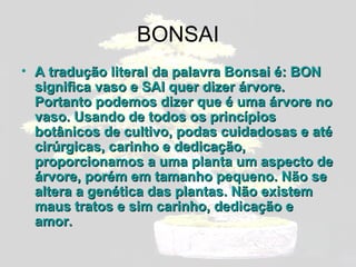BONSAI ,[object Object]