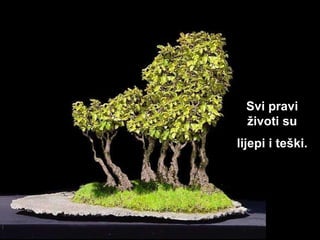 Svi pravi životi su l ij epi i teški.   