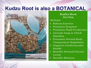 Kudzu Root is also a BOTANICAL
 