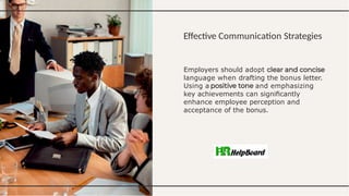Bonus Letter to Employee, Annual Bonus Letter | PPTX