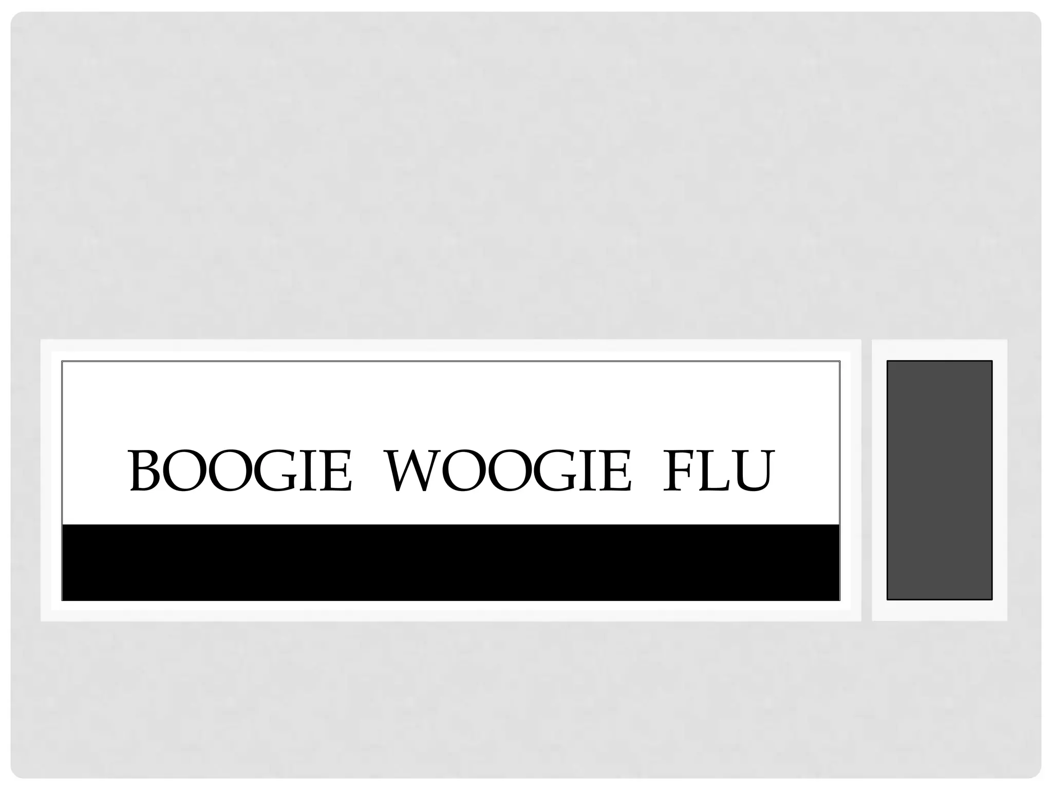 BOOGIE WOOGIE FLU
 