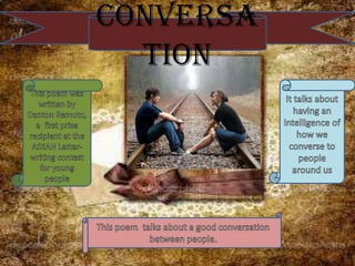 conversa
tion
 