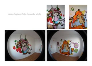 Réalisation d’une chambre d’enfant. Commande d’un particulier.
 