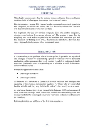 Marshaling with C# Pocket Reference | PDF