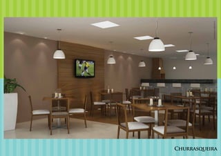 Ilustração artística.
Churrasqueira
 